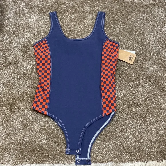 Vans Blue and Red Checker Board Body Suit New With Tags - Picture 6 of 8